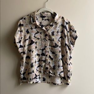 TopShop / sheer printed shirt